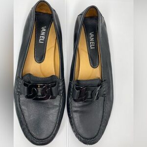 VANELI Nordstrom Aiker Black Ultra Soft Glove Leather Loafers